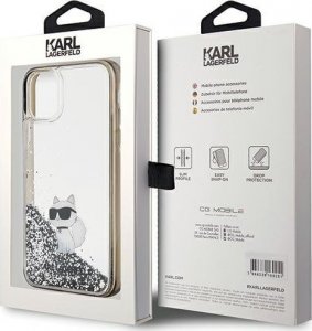 Karl Lagerfeld Karl Lagerfeld KLHCN61LKCNSK iPhone 11 / Xr 6.1" transparent hardcase Liquid Glitter Choupette 8