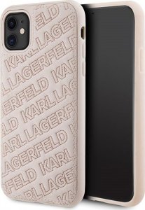 Karl Lagerfeld Karl Lagerfeld KLHCN61PQKPMP iPhone 11 / Xr 6.1" różowy/pink hardcase Quilted K Pattern 1