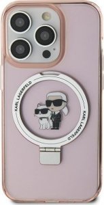 Karl Lagerfeld Karl Lagerfeld KLHMN61HMRSKCP iPhone 11 / Xr 6.1" różowy/pink hardcase Ring Stand Karl&Choupettte MagSafe 1