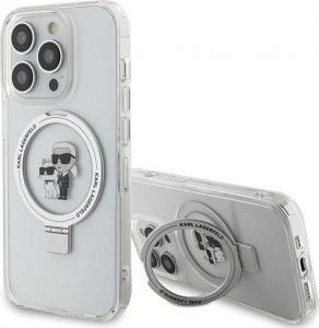 Karl Lagerfeld Karl Lagerfeld KLHMP13XHMRSKCH iPhone 13 Pro Max 6.7" biały/white hardcase Ring Stand Karl&Choupettte MagSafe 1