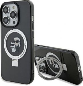 Karl Lagerfeld Karl Lagerfeld KLHMP13XHMRSKCK iPhone 13 Pro Max 6.7" czarny/black hardcase Ring Stand Karl&Choupettte MagSafe 1