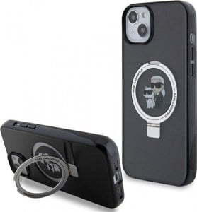 Karl Lagerfeld Karl Lagerfeld KLHMP14SHMRSKCK iPhone 14 / 15 / 13 6.1" czarny/black hardcase Ring Stand Karl&Choupettte MagSafe 1