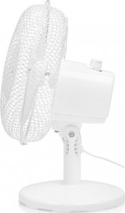 Wentylator Tristar Wentylator biurkowy VE-5721 Średnica 23 cm, Biały, Liczba biegów 2, 30 W, Oscylacja 2