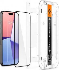 Spigen Szkło Hartowane Szkło.tr ”ez Fit” Fc iPhone 15 Pro Black 2