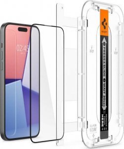 Spigen Szkło Hartowane - Szkło.tr ”ez Fit” Fc iPhone 15 Plus Black 2