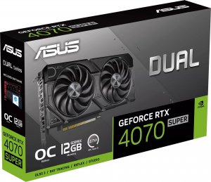 Karta graficzna Asus Dual GeForce RTX 4070 SUPER EVO OC 12GB GDDR6X (DUAL-RTX4070S-O12G-EVO) 12