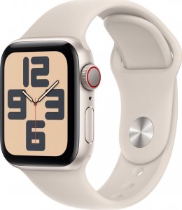 Smartwatch Apple Watch SE 2023 GPS + Cellular 40mm Starlight Alu Sport M/L Beżowy  (mrg13qc/a) 1