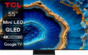 TCL Telewizor TCL 55C801 55" MINILED 4K HDR 144Hz Google TV HDR10 Dolby Vision 1