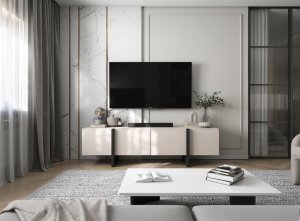 Meble Lindner Meble Lindner Oryginalna Szafka RTV Komoda Boho Kaszmir Mat 180 cm 6