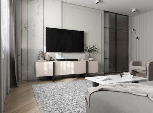 Meble Lindner Meble Lindner Oryginalna Szafka RTV Komoda Boho Kaszmir Mat 180 cm 7