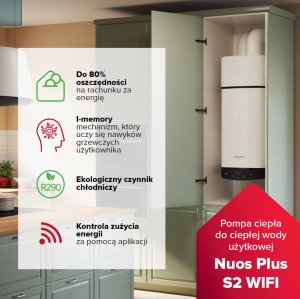 Ariston Pompa ciepła Nuos PLUS S2 WI-FI 110 WH (3629146) 13
