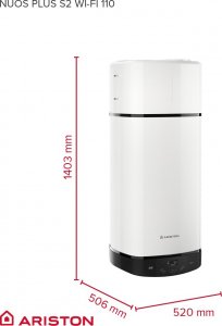Ariston Pompa ciepła Nuos PLUS S2 WI-FI 110 WH (3629146) 7
