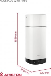 Ariston Pompa ciepła NUOS PLUS S2 WI-FI 150 WH (3629147) 6