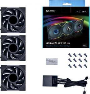 Wentylator Lian Li Uni Fan TL LCD 120 RGB 3-pack + Hub (12TLLCD3B) 6