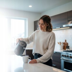 Czajnik Lehmann CZAJNIK ELEKTRYCZNY REGULACJA TEMPERATURY DOTYKOWY WYŚWIETLACZ 1500W 1,7L 10