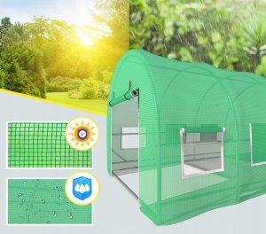 Lehmann TUNEL FOLIOWY OGRODOWY 200x200x300cm FOLIAK UV NAMIOT DUŻY 2