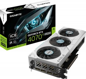 Karta graficzna Gigabyte GeForce RTX 4070 Ti SUPER Eagle OC Ice 16GB GDDR6X (GV-N407TSEAGLEOC ICE-16GD) 1