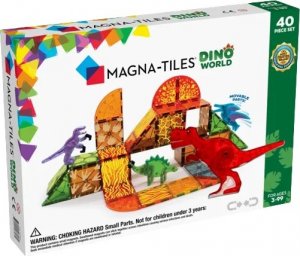 Magna Tiles Magna-Tiles - Dino World 40 pcs set - (90227) /Building and Construction Toys /Multicolor 1