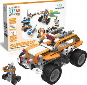 Makerzoid Superbot - zestaw ponad 400 klocków edukacyjnych z możliwością kodowania 3