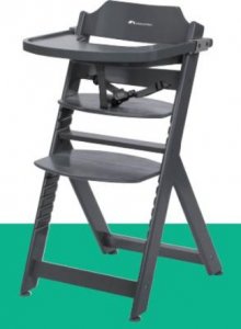 Medinė maitinimo kėdutė Bebe Confort Timba Warm Gray, pilka 1