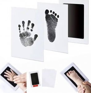 Aptel Niebrudzący Zestaw do Wykonywania Odcisku Rączki Stópki Dziecka DA82 5