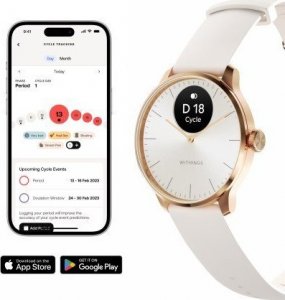 Zegarek Withings Withings ScanWatch Light, rose gold white 2