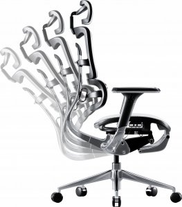 Krzesło biurowe Diablo Chairs V-Master Biało-czarne 12