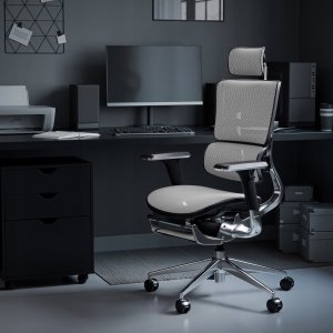 Krzesło biurowe Diablo Chairs V-Master Biało-czarne 6