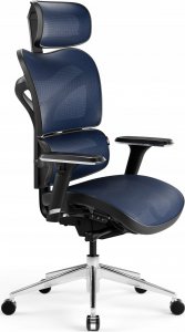 Krzesło biurowe Diablo Chairs Fotel ergonomiczny Diablo V-Commander: czarno-niebieski 1