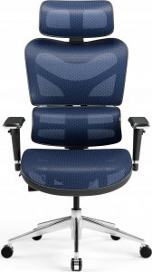 Krzesło biurowe Diablo Chairs V-Commander Czarno-niebieskie 2