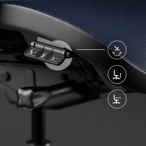 Krzesło biurowe Diablo Chairs V-Commander Czarno-niebieskie 4