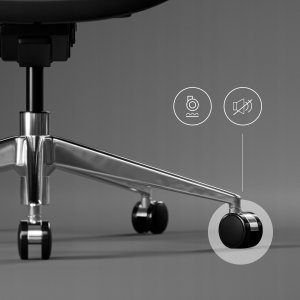 Krzesło biurowe Diablo Chairs V-Commander Czarno-niebieskie 5