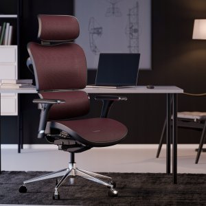 Krzesło biurowe Diablo Chairs V-Commander Czarno-czerwone 5