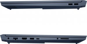 Laptop HP Laptop HP Victus 15-fa1100ne / 8P9Q4EA / Intel i5-12 / 8GB / SSD 512GB / Nvidia RTX 2050 / FullHD / 144Hz / Win 11 / Niebieski 1