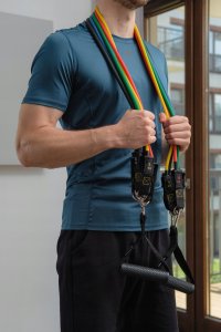 KUDDA 5 GUM OPOROWYCH DO ĆWICZEŃ gumy WORKOUT BANDS FITNESS 9