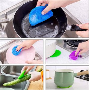 Rossner Myjka silikonowa gąbka zmywak do mycia naczyń silikonowy 11