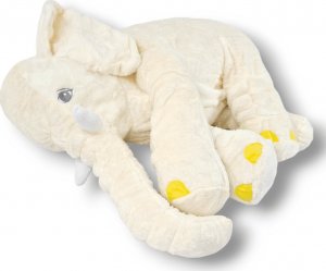Blue Ride Przytulanka Słonik podusia Słoń pluszowy poduszka 60 cm Biały Ecru 4