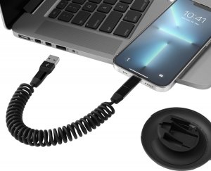 Kabel USB Vonmählen USB-A + USB-C - USB-C + microUSB + Lightning 0.9 m Czarny (ALE00001) 3