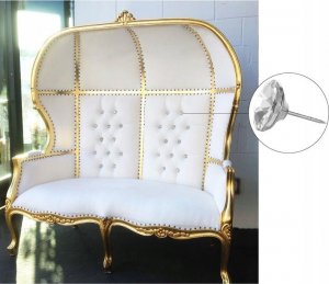 iLogic OZDOBNE GWOŹDZIE TAPICERSKIE KRYSZTAŁ 7 szt 12