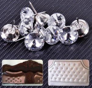 iLogic OZDOBNE GWOŹDZIE TAPICERSKIE KRYSZTAŁ 7 szt 6