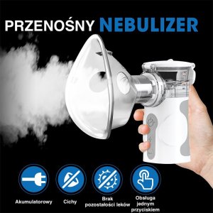 Wellue Przenośny nebulizator inhalator Mesh AirForce 2