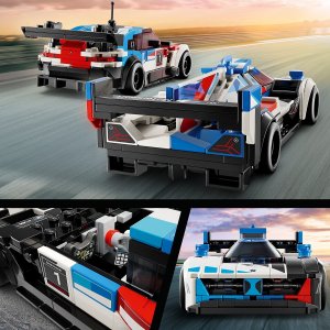LEGO Speed champions Samochody wyścigowe BMW M4 GT3 & BMW M Hybrid V8 (76922) 5