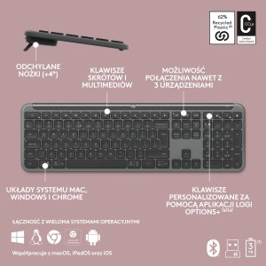 Klawiatura + mysz Logitech Signature Slim MK950 grafitowa (920-012490) 9