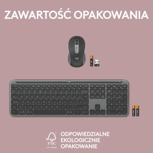 Klawiatura + mysz Logitech Signature Slim MK950 grafitowa (920-012490) 12