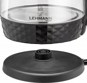 Czajnik Lehmann CZAJNIK ELEKTRYCZNY BEZPRZEWODOWY SZKLANY DUŻY 2L PODŚWIETLENIE LED 2200W 13