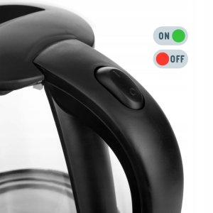 Czajnik Lehmann CZAJNIK ELEKTRYCZNY BEZPRZEWODOWY SZKLANY DUŻY 2L PODŚWIETLENIE LED 2200W 18