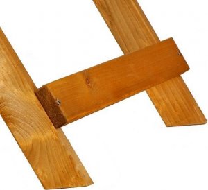 Springos Kwietnik drewniany drabinka impregnowany stojak na kwiaty z 3 donicami ogrodowy UNIWERSALNY 6