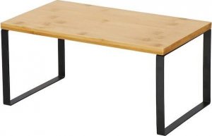 Springos Półki kuchenne bambusowe 2 szt. regały na stół, blat organizery na przyprawy UNIWERSALNY 11