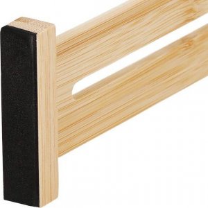 Springos Przegrody do szuflady 4 szt. separatory bambusowe organizery jasnobrązowe UNIWERSALNY 10