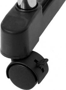 Springos Wieszak na ubrania, na kółkach, mobilny stojak teleskopowy na odzież aluminiowy UNIWERSALNY 5